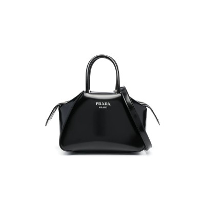 PRADA SMALL BRUSHED LEATHER PRADA SUPERNOVA HANDBAG 1BA366 (25.5*18*13.5cm) 